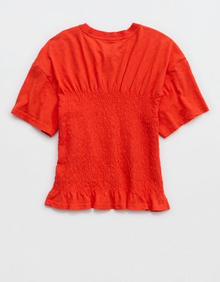 Aerie Smocked T-Shirt