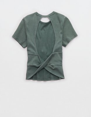 Aerie Twist Back Baby T-Shirt