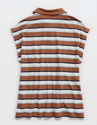 Aerie Happiest Oversized Polo T-Shirt