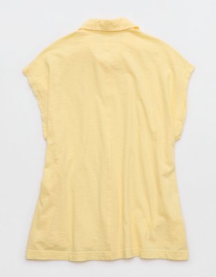 Aerie Happiest Oversized Polo T-Shirt