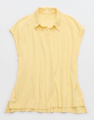 Aerie Happiest Oversized Polo T-Shirt