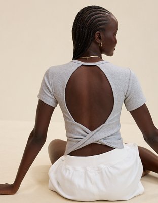 Aerie Twist Back Baby T-Shirt