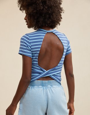 Aerie Twist Back Baby T-Shirt