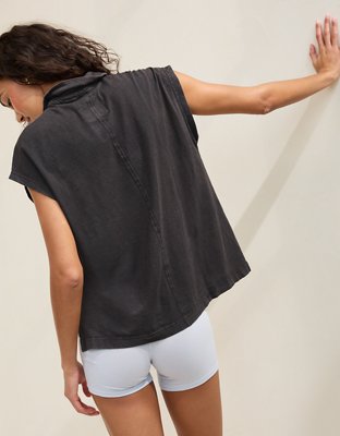 Aerie Happiest Oversized Polo T-Shirt