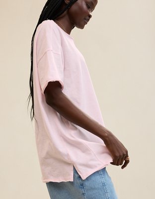 Aerie Off The Shoulder Oversized Boyfriend T-Shirt