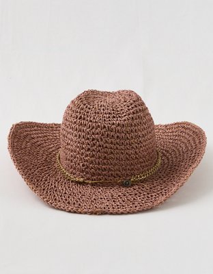 Aerie Sombrero de Cowboy con Cadena