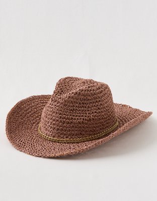 Aerie Sombrero de Cowboy con Cadena