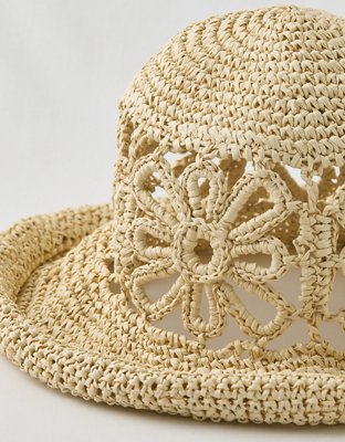 Aerie Flower Straw Hat | Aerie