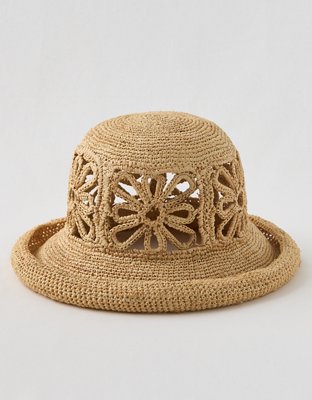 Aerie Sombrero de Paja con Flores