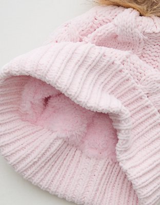 Aerie Cable Pom Beanie