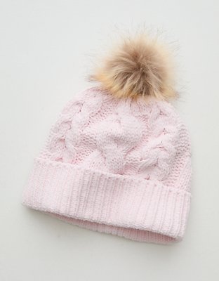 Aerie Cable Pom Beanie