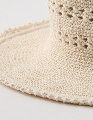 San Diego Hat Company cream white open crochet bucket hat San Diego Hat Company Women main image 4