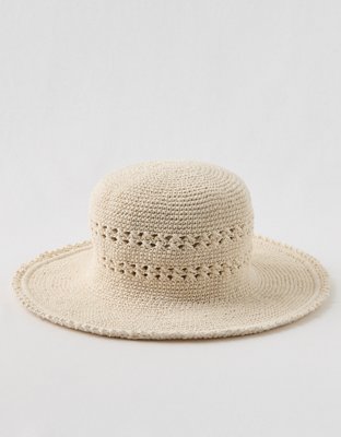San Diego Hat Company cream white open crochet bucket hat San Diego Hat Company Women main image 3
