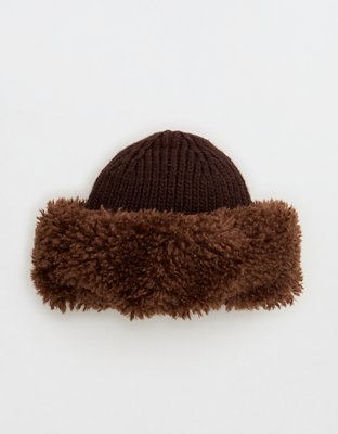 Aerie Curly Fur Pillbox Hat | Aerie