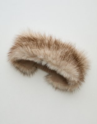 Женские аксессуары для волос Aerie Multi Fur Earwarmer Headband, цвет: Разноцветный — фото 2