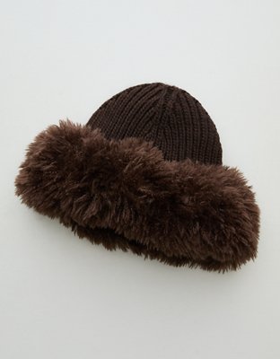 Aerie Fur Pillbox Hat