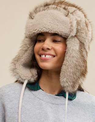 Головной убор Aerie Multi Faux Fur Trapper Hat, цвет: Натуральный — фото 2