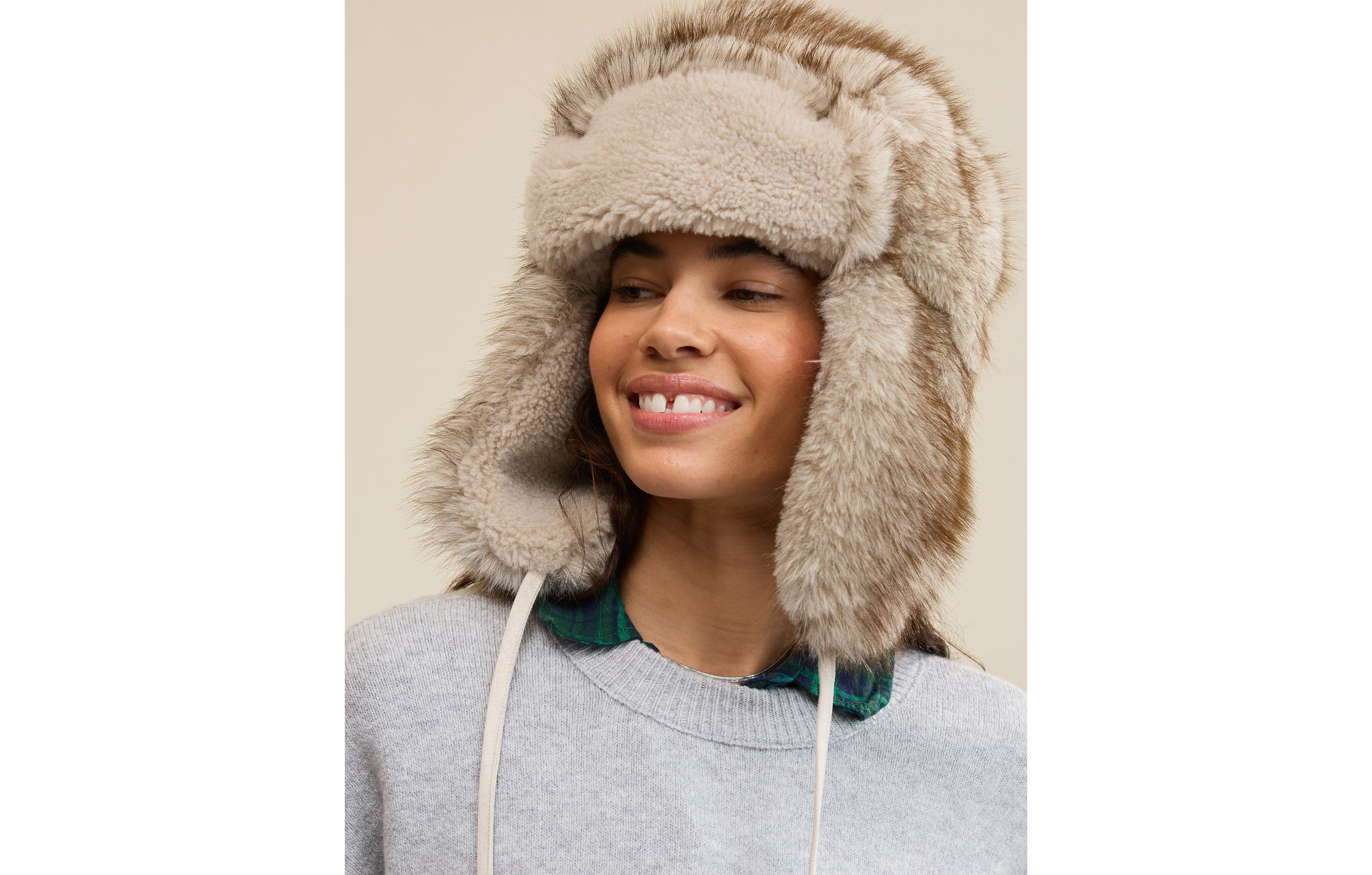 Aerie Multi Fur Trapper Hat