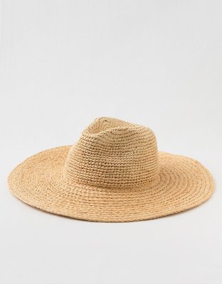 Aerie Straw Crochet Bucket Hat Hamilton Place