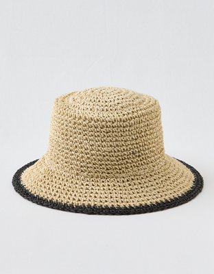 Aerie Straw Bucket Hat