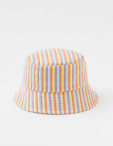 Aerie Terry Striped Bucket Hat
