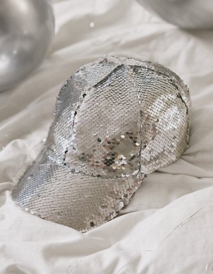 Chapeau Sequin Magique Réglable Casquette De Baseball pour Femmes - Argent  Miroir Décor Casquette De Baseball Disco-Ball Danse Party Costume