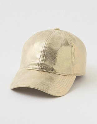 Aerie Metallic Distressed Baseball Hat