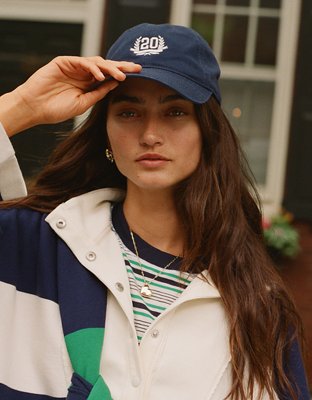 Casquette de baseball avec élément graphique Aerie