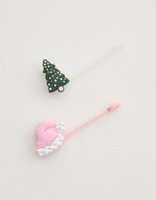 Darling Effect Holiday Straw Topper Set