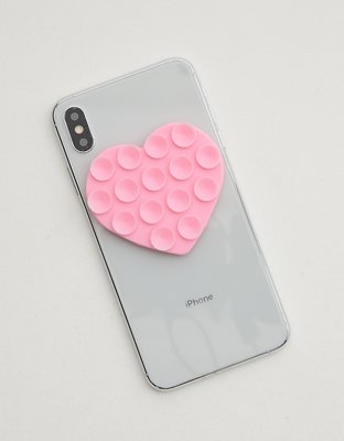 Heart Silicone Suction Phone Accessory