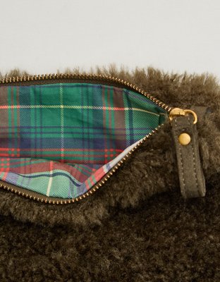 Aerie Fuzzy Fur Pouch