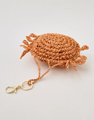 Aerie Straw Crab Bag Charm