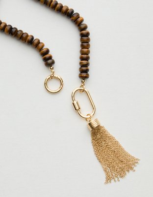 Aerie Beaded Tassel Bag Charm