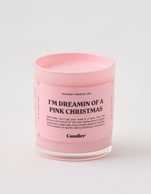 Candier I'm Dreamin' Of A Pink Christmas Candle