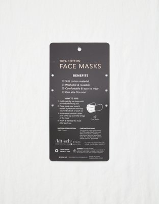 Kitsch Cotton Face Mask 3 Pack