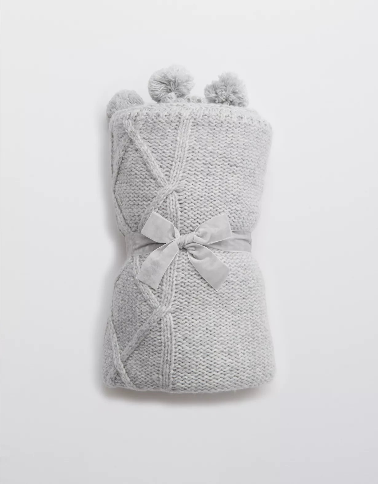 Aerie Fluffy Cableknit Blanket