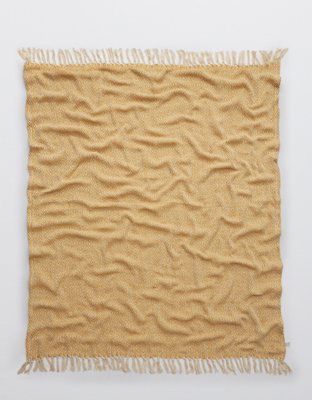 Aerie Sass & Belle Mustard Throw Blanket — фото 2