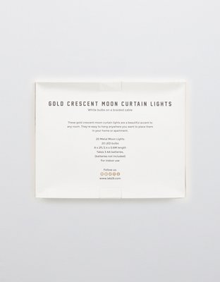 Crescent Moon Curtain Lights