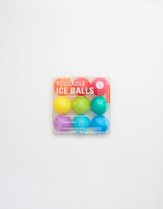 Kikkerland Rainbow Reusable Ice Cube Balls