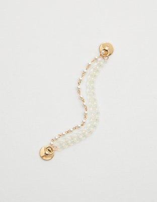Pearl And Chain Phone Charm