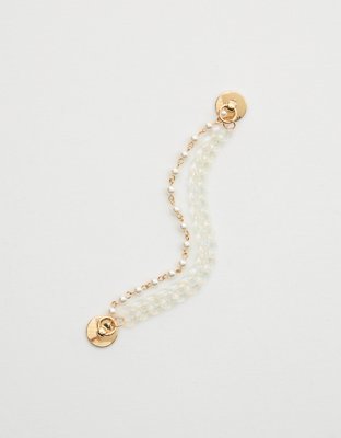 Pearl And Chain Phone Charm