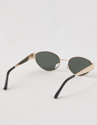 Женские солнцезащитные очки Aerie Metal Getaway Sunglasses, цвет: Золотой — фото 2