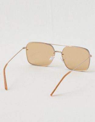 Aerie Rimless Metal Square Sunglasses