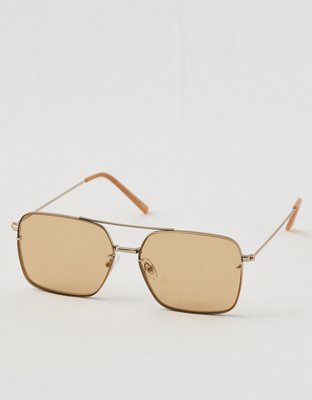 Aerie Rimless Metal Square Sunglasses