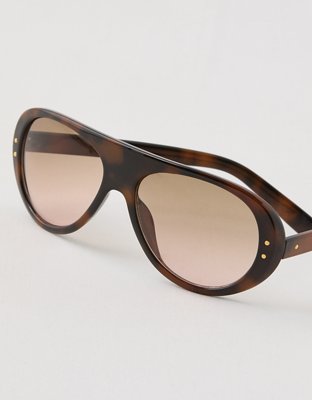 Aerie Metal Narrow Rectangle Sunglasses