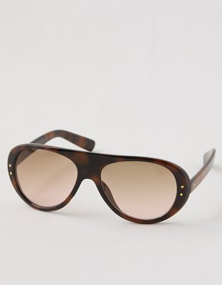 Aerie Metal Narrow Rectangle Sunglasses