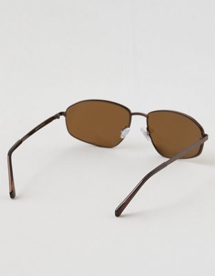 Aerie Metal Narrow Rectangle Sunglasses