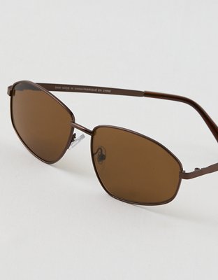 Aerie Metal Narrow Rectangle Sunglasses