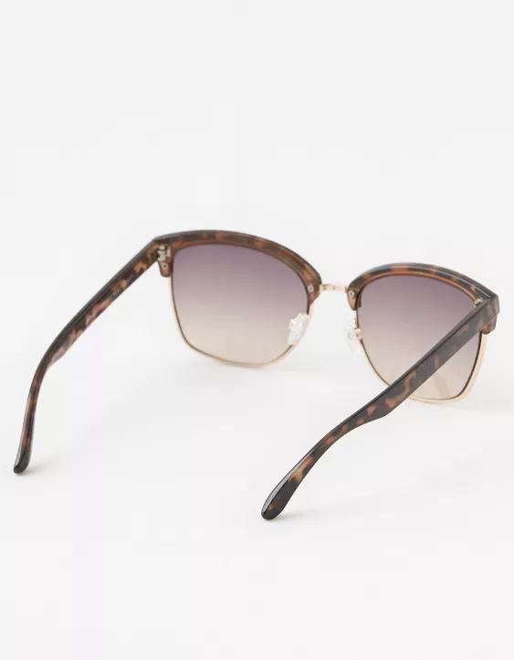 Aerie Squared Away Clubmaster Sunglasses