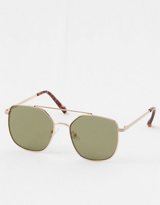 Aerie So Fly Angled Aviator Sunglasses